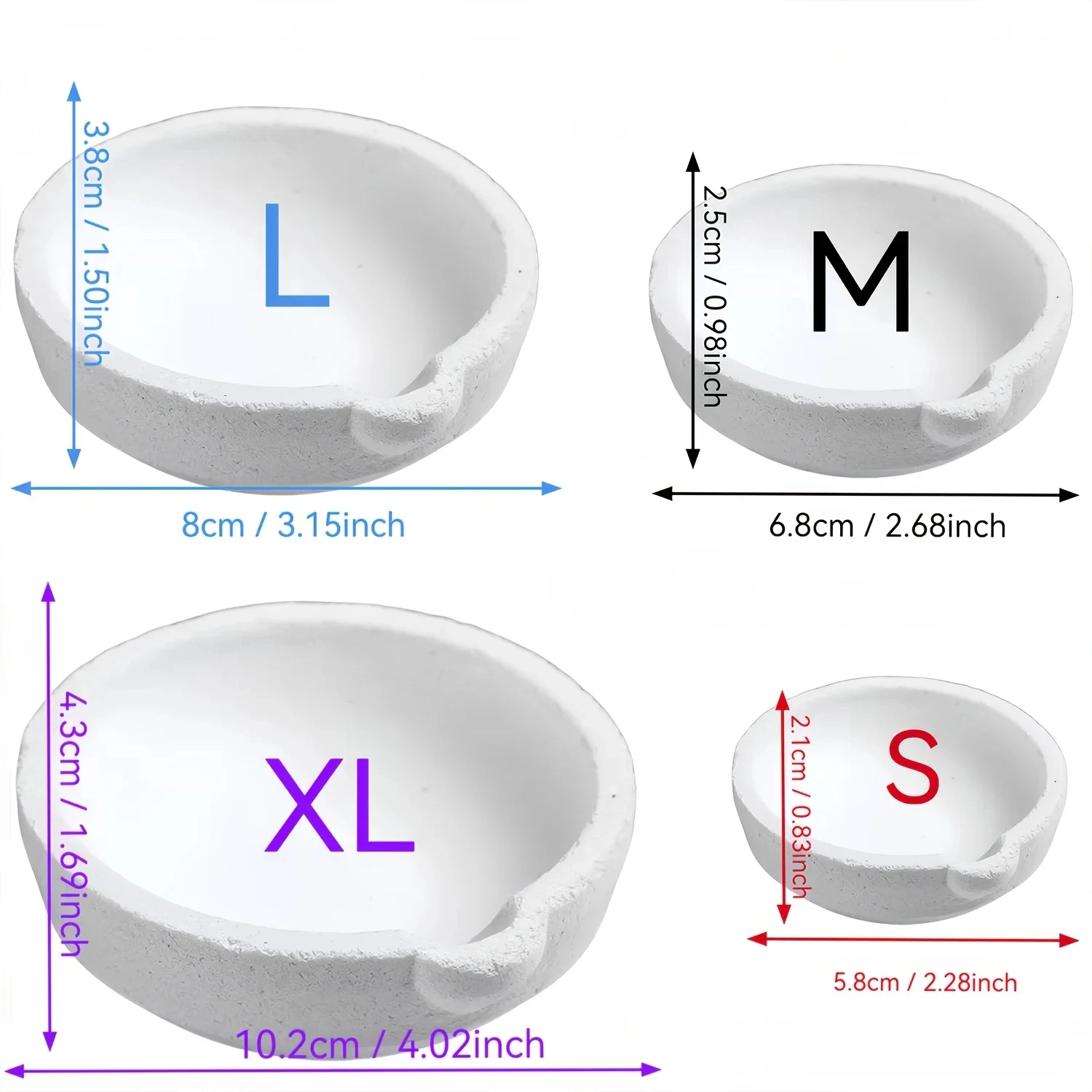 1 Piece Quartz Melting Bowl, Perfect for Metal Smelting and Jewelry Making, Various Specifications Available
