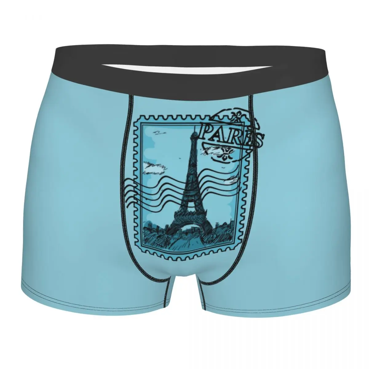 

Custom Stamp Underwear Men Breathable Boxer Briefs Shorts Panties Soft Underpants For Homme