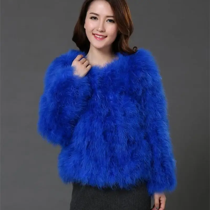 Women Faux Fur Plus Size Women Feather Winter Jackets Large Size Women Autumn Coat Fluffy Outerwear Winter Coat Women