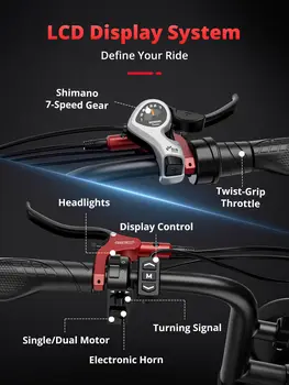 AMYET S8 成人電動自行車,男士款,2000W 雙電機,48V 25AH 電池,20 吋電動自行車,山地輕便摩托車 10 最佳銷售 20000瓦電動自行車 - №7