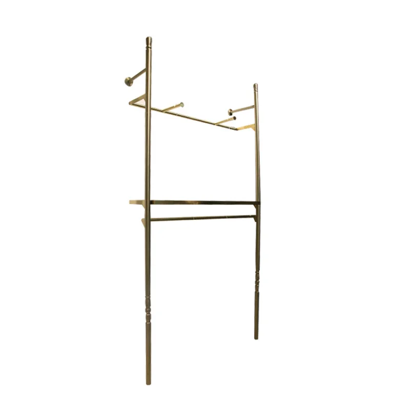 custom.Customize Display Clothing Racks Garment Shelves Women Luxury Stainless Steel Clothing Display Racks Boutique Sh