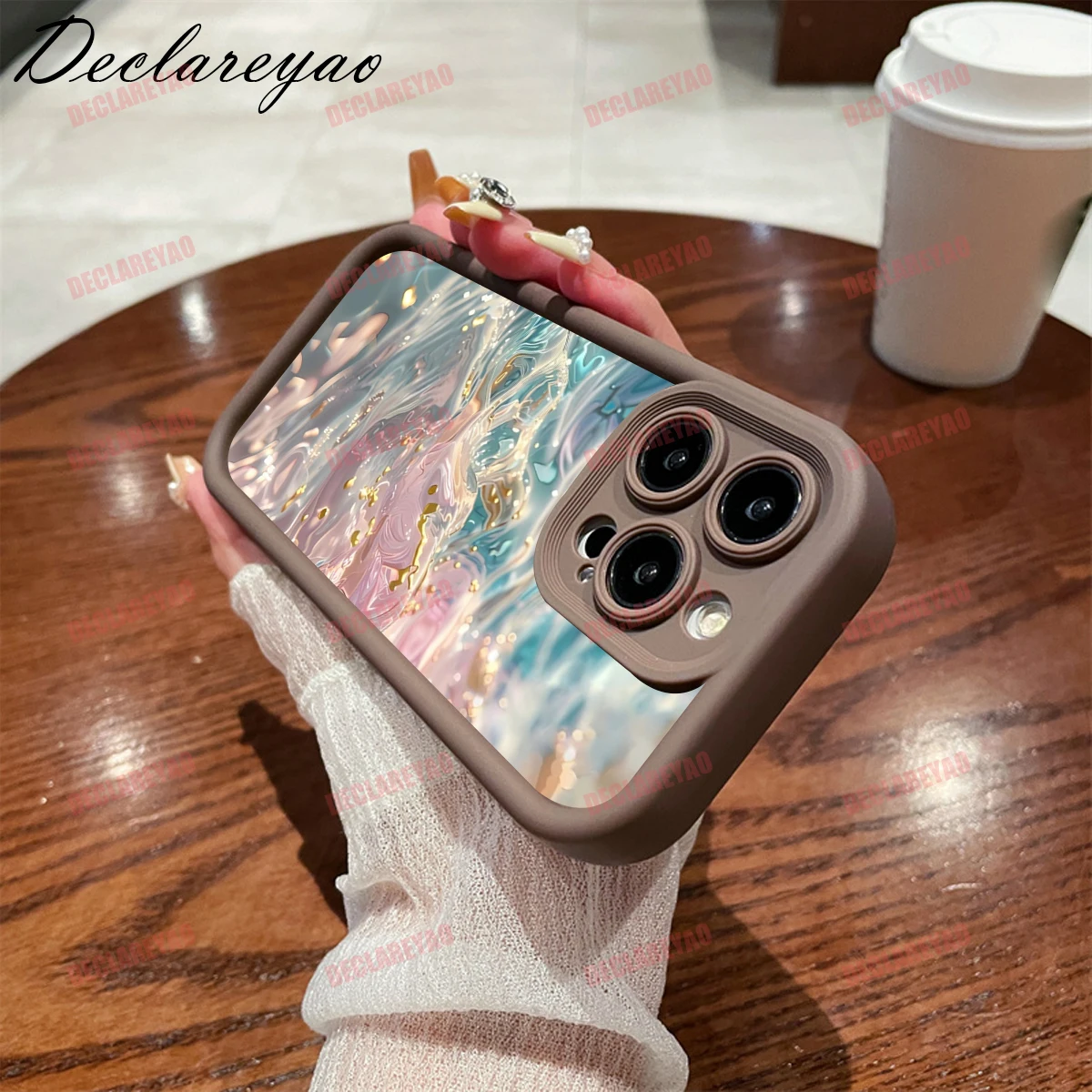 DECLAREYAO ماتي بولي يوريثان لينة ضوء سليم حالات لسامسونج غالاكسي 2021 F06 F23 M02 A22 A36 A06 A07 A01 J8 M21 يغطي حافظة للصدمات #1