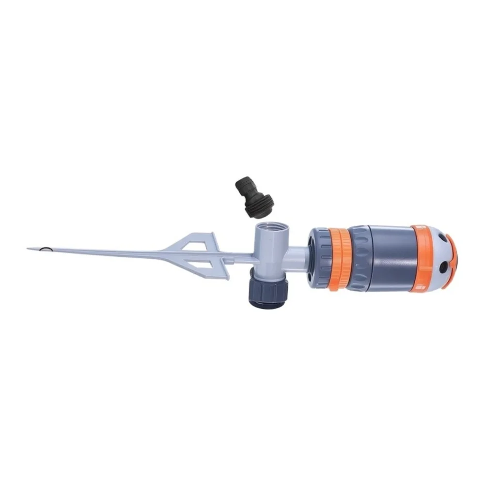 Grey ABS Ground Mounted Sprinkler Adjustable Direction for Efficient Garden Watering 1 Piece 12.5cm x 5.5cm x 35cm