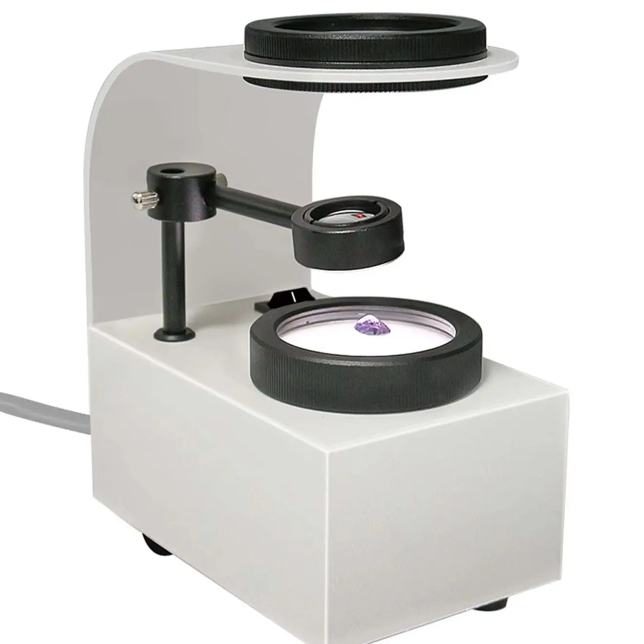Gemstone ID Polarizing Light Tool Jewelry Crystal Analyzer Stone Testing Desktop Kit for Jewelry Making Lab Equipment