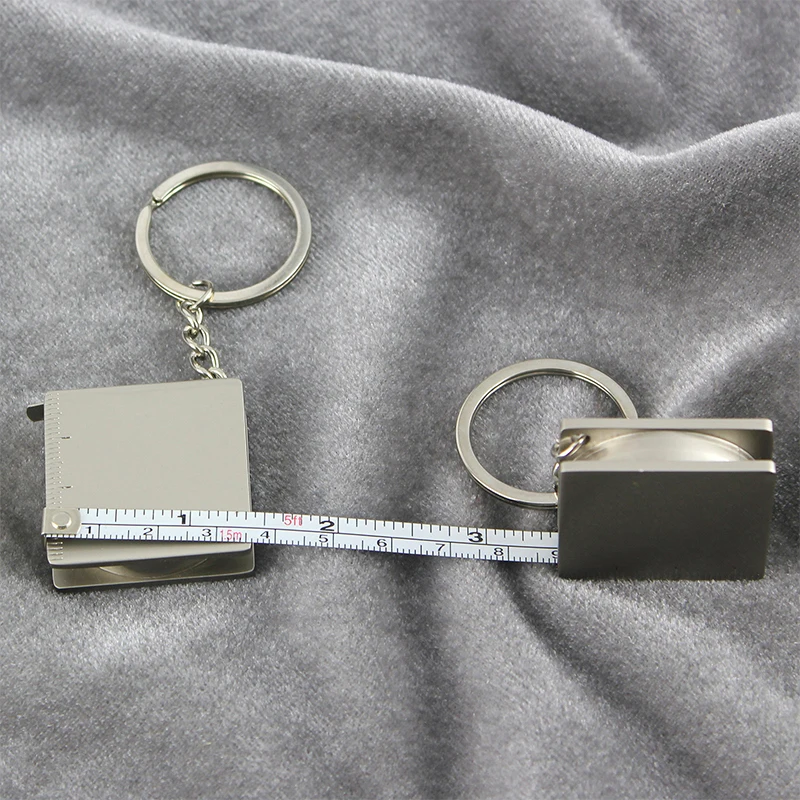 Key Ring Pull Ruler Tape Measure Keychain Portable Measuring Tools DIY Hand Gauging Tools Retractable Ruler