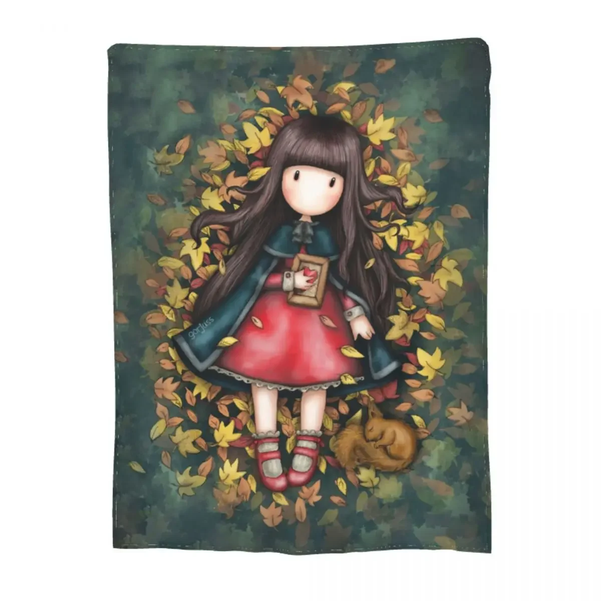 Cute Santoro Gorjuss Doll Merch Blanket Fleece Print Sofa Art Cute Cartoon Throw Blankets Cozy Super Warm for Office Rug Piece