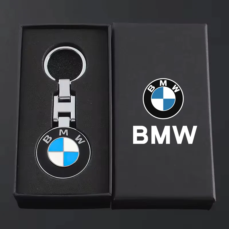 3D Metal/Leather Car Logo Key Chain Keyring Auto Interiors Accessories For BMW E46 E90 E60 F30 F10 X1 X2 X3 X5 X4 X6 X7 G30 G20