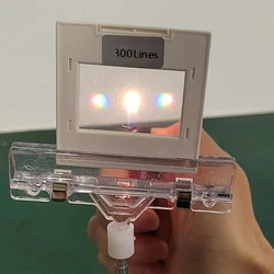 50lines/mm-600lines/mm Transmission Diffraction Grating Line  Spectrophotometer 2mm Thickness Optical Teaching Experiment