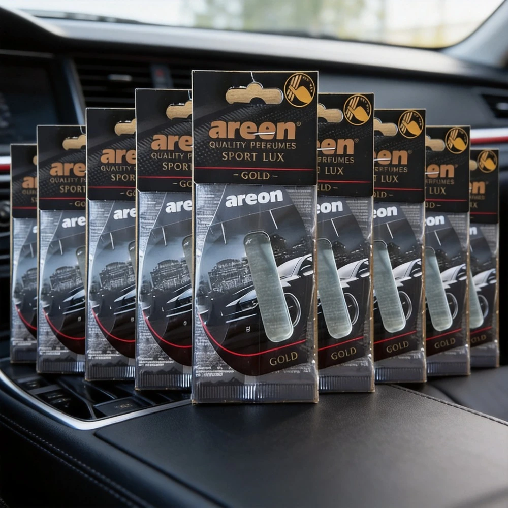 Perfume para Auto en Gel Dorado Premium, 5/10/20 Piezas - Decoración Colgante de Lujo para Auto, Fragancia Elegante y Duradera