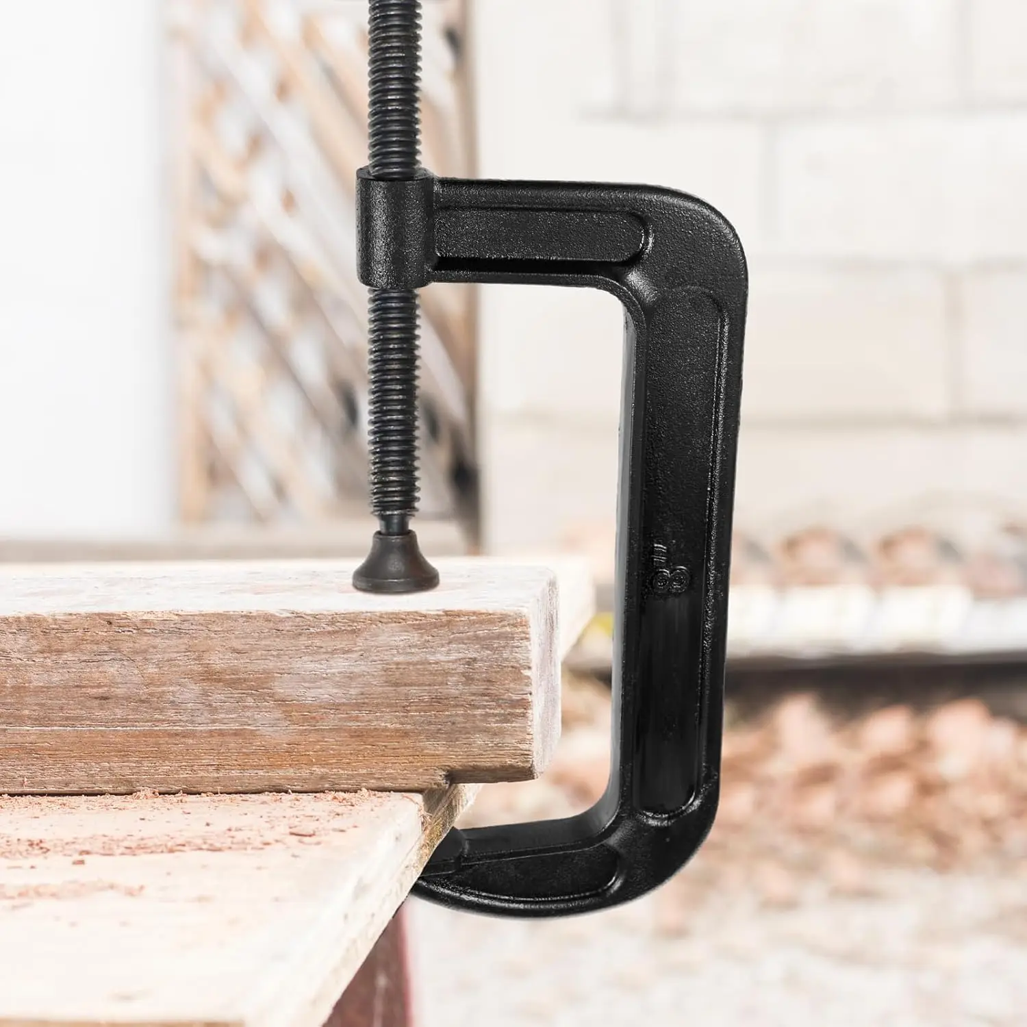 1-6 Inch Heavy Duty G Clamp with Jaw Opening, Industrial Strength G-Shape Clamp with Sliding T-Bar Handle, Woodworking, Welding