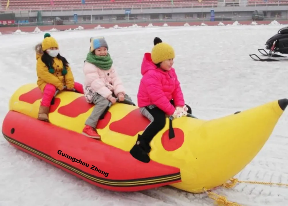 Custom Made Inflatable Banana Ski Boat Towable Tube Sled Banana Boat For Sale