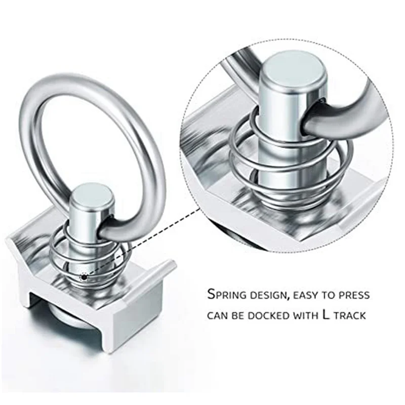 

High Quality-6 Pieces Of Stainless Steel Rings, Speaker Hooks, Hanging Rings, Aircraft Frame Hanging Accessories Light Pendants,