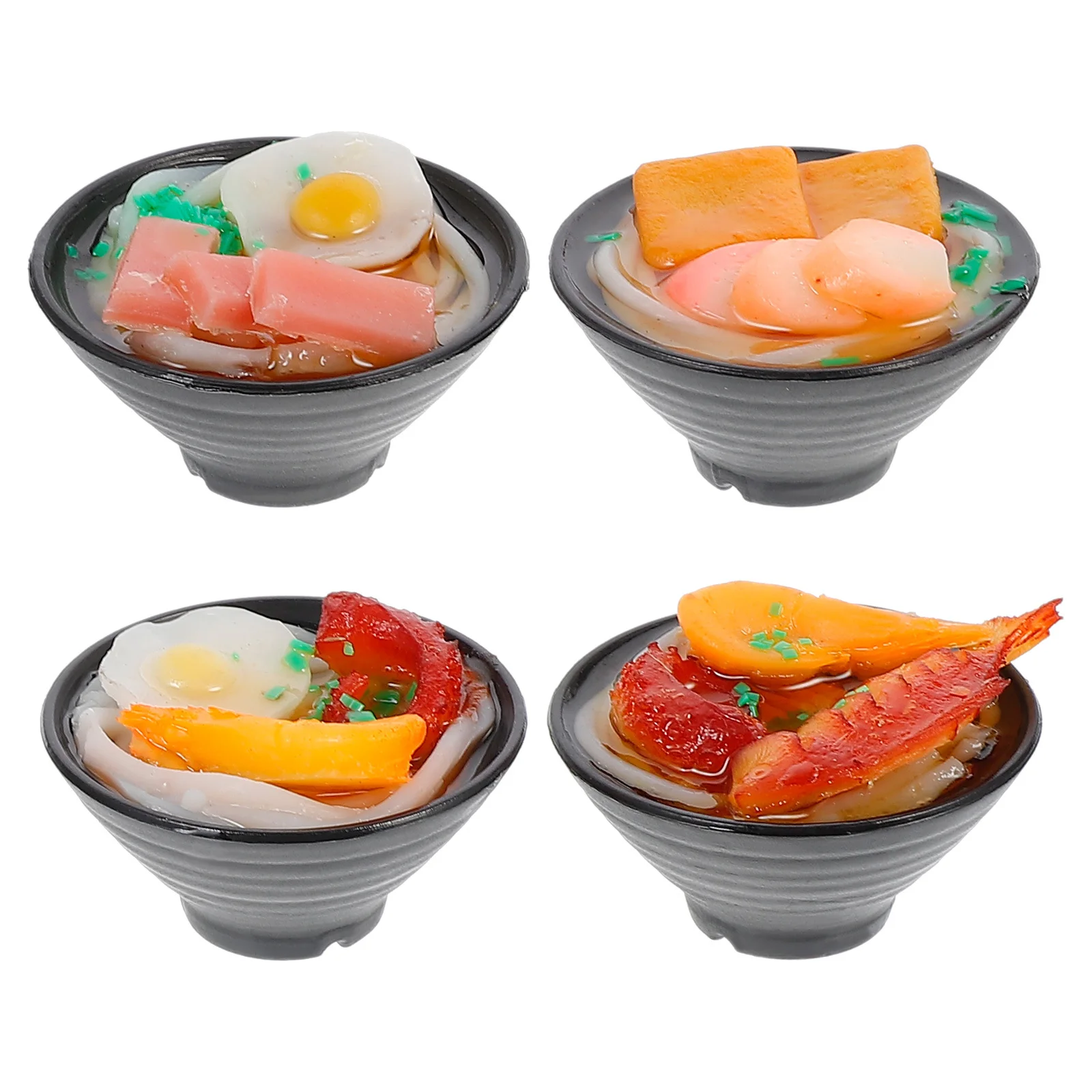 

4Pcs Ramen Fridge Magnets Creative Design Home Kitchen Decor for Refrigerator Cabinet Locker Metal Surfaces Refrigerator Magnets