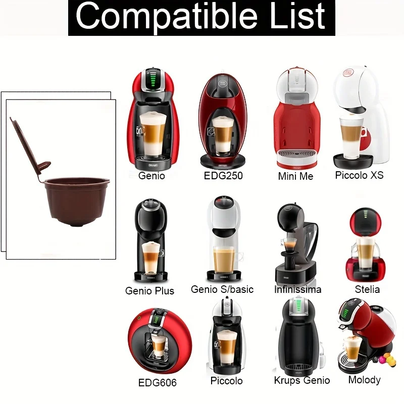 Reusable Coffee Capsule Filter Cup Set - Eco-Friendly Coffee Strainer Net Capsule Accessory for Coffee Lovers