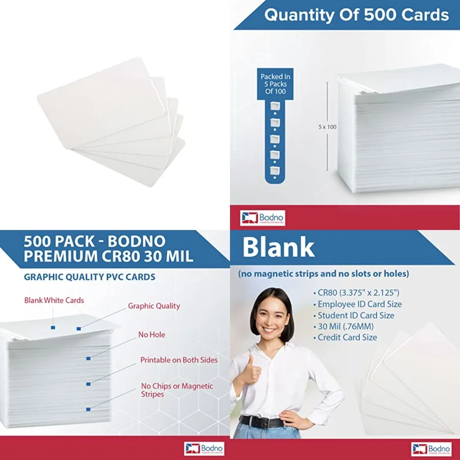 

Premium CR80 30 Mil Graphic Quality PVC Cards