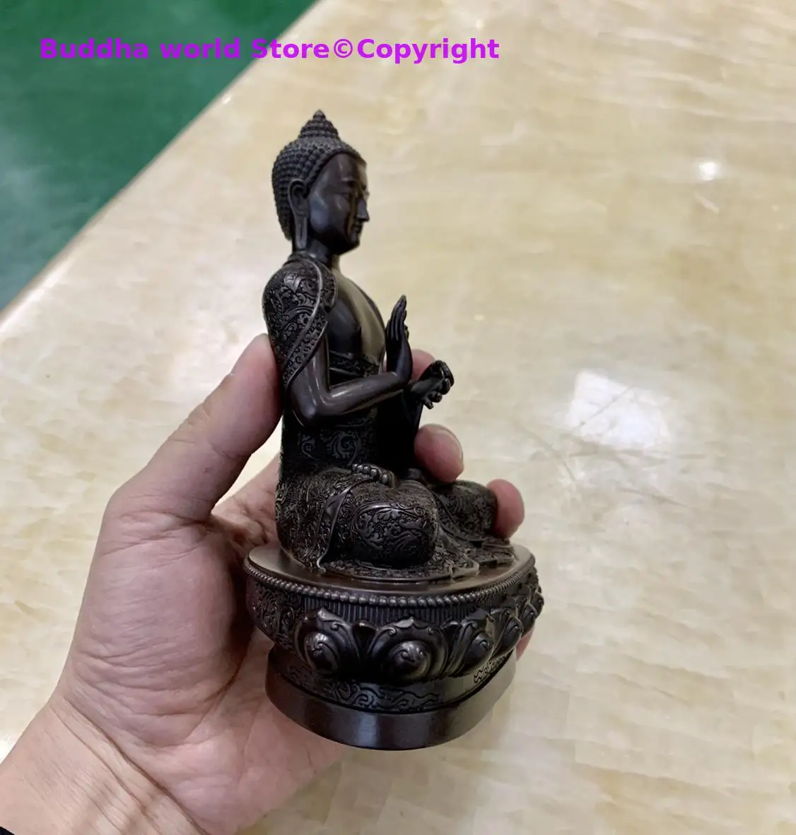 Buddhism India Nepal Tibet temple high grade good quality bronze Dipamkara RAN DENG FO Buddha statue safe health good luck