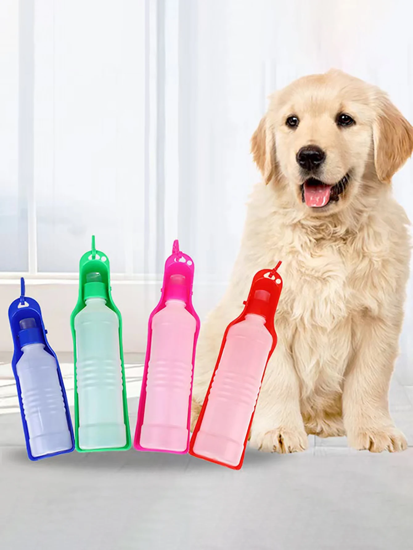 1 pet outdoor water bottle outdoor water bottle can be easily carried out when walking the dog water bottle and water feeder acc