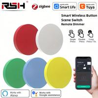ZigBee Button Scene Switch Intelligent Linkage Smart Switch Battery Powered Automation Zigbee Device Tuya Smart Life APP Control