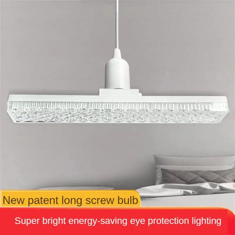 led strip light bulb super bright E2718/24/28W screw ceiling lamp household high power brightness long crystal bulb light