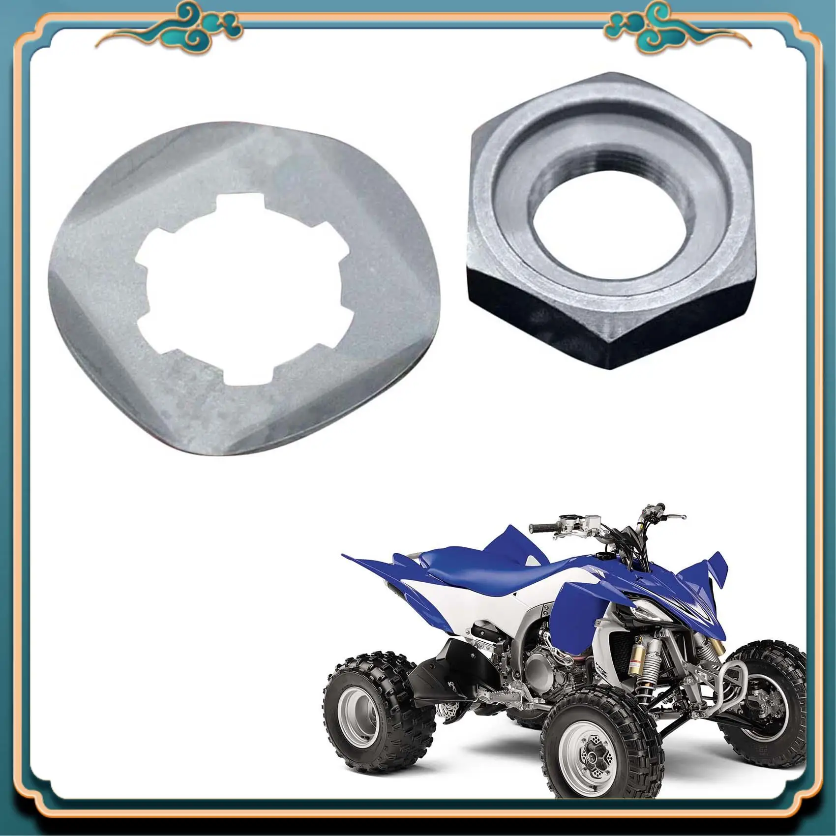 

L39A-для Yamaha Banshee YFZ350 YZF600R FZS 600, стопорная шайба передней звездочки 90179-18020-00/90215-21239-00