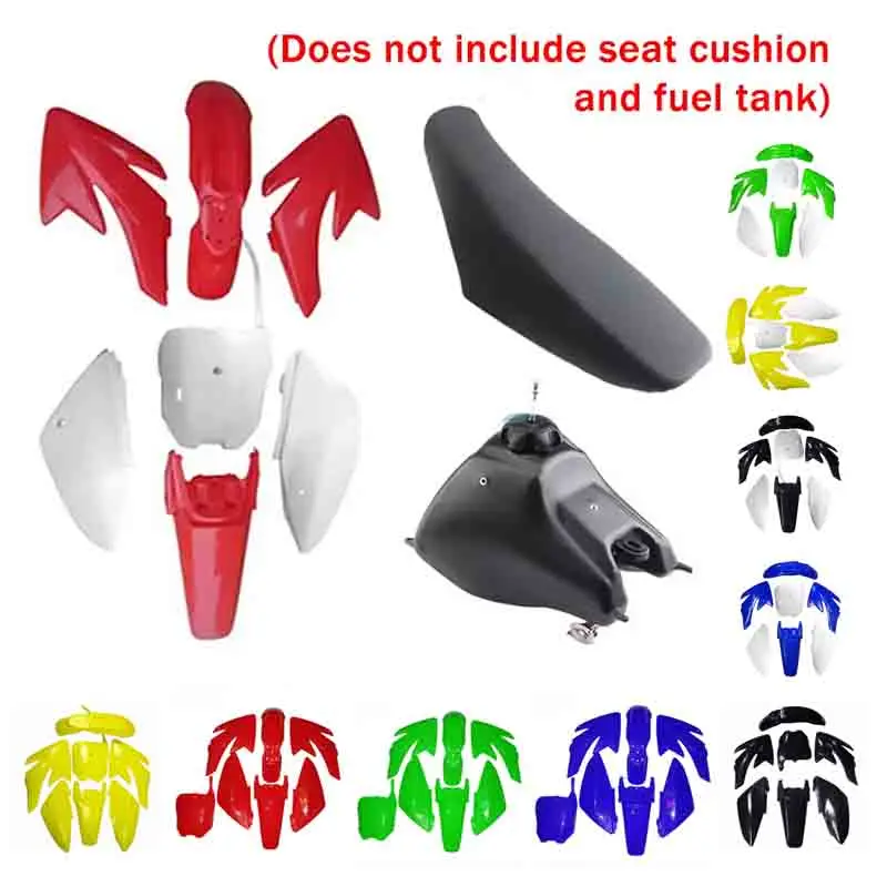 Plastikowa pokrywa zestawy owiewek błotnik błotniki siedzenia wyścigowe zbiorniki paliwa gazowego dla Honda XR50 CRF500 50/70/90/110/125CC Pit motor terenowy