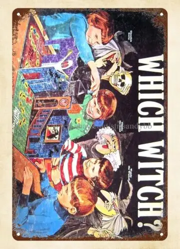 Board Games Which Witch 1970 metal tin sign wall art metal signs sign