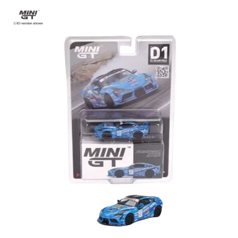 MINI GT 1:64 Toyota GR Bull Demon supra HKS Grand Prix No. 307 Simulation alloy model collection, a holiday gift for children.