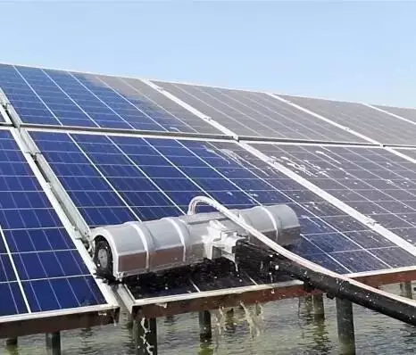 Efficient Panel Cleaning Tool Solar Panel Cleaning Robot PV Cleaning Brush Machine