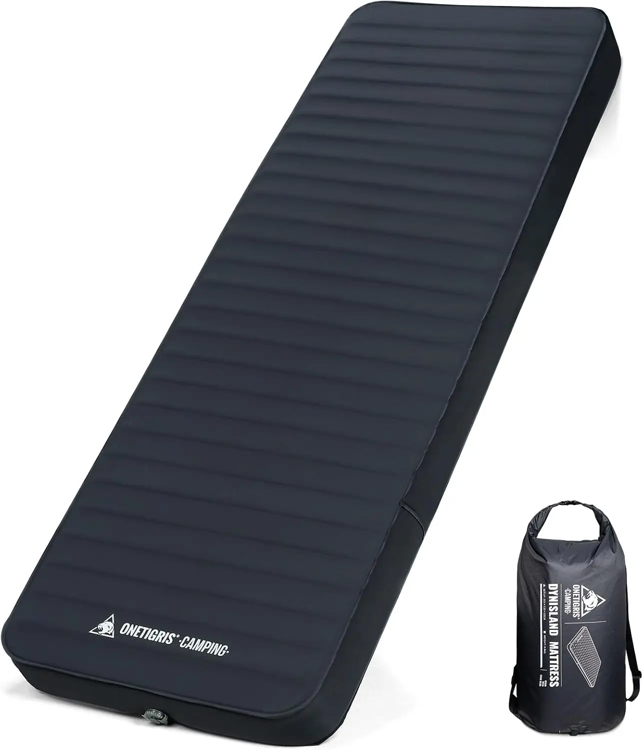 Dreamstar Single Air Mattress, Self-Inflating Sleeping Pad Foam for Camping, Backpacking, Car Trips, Travels, Air Bed with Patch