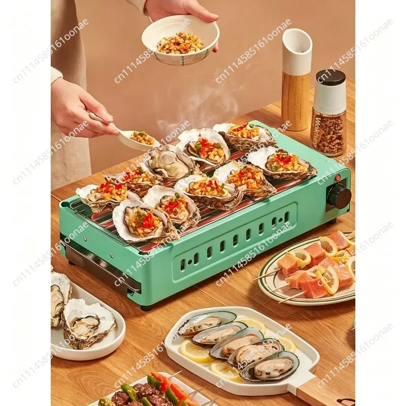 Electric barbecue grill, household electric griddle, smokeless barbecue, small indoor skewer grill