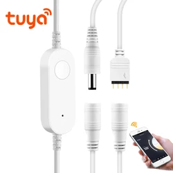 24V 12V Single Color /Dual White CCT /RGB LED Strip Controller for Tuya Smart Life WIFI APP Dimmer Dimmable Press Buton Switch