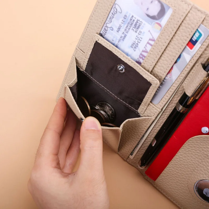 RFID Blocking Passport Holder Genuine Leather Travel Wallet Multi - Card Slots Zipper Coin Purse Organizer for Men Women