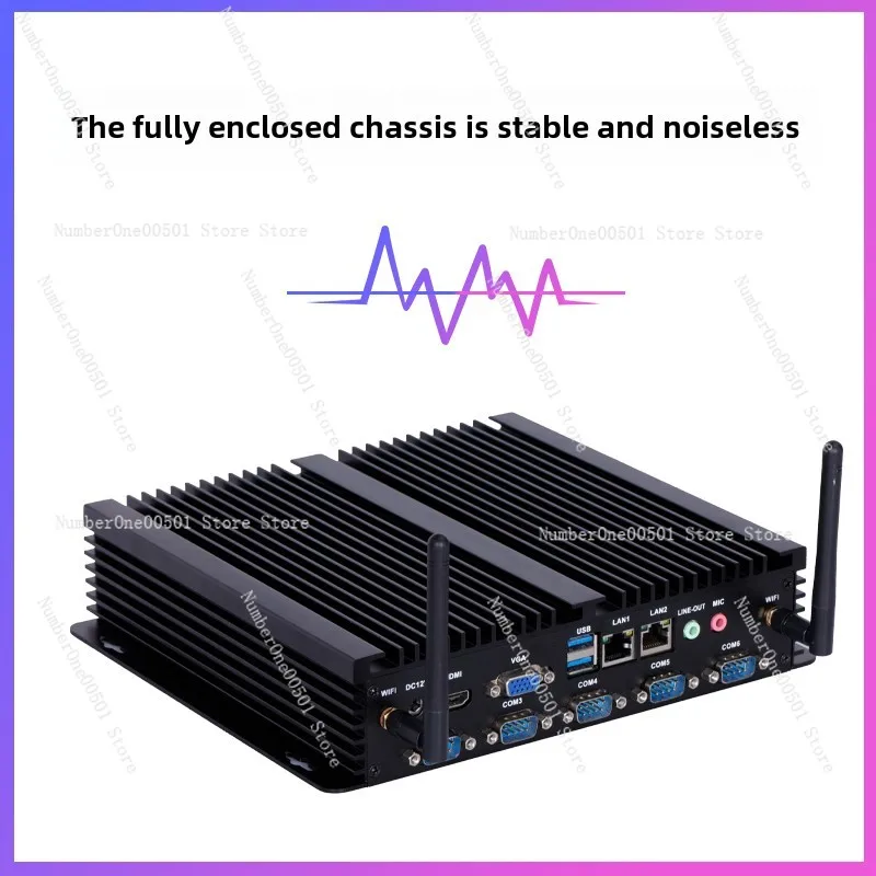 Quad-core i5-4200u industrial control computer fanless 6COM embedded industrial host 4th generation I5 mini PC