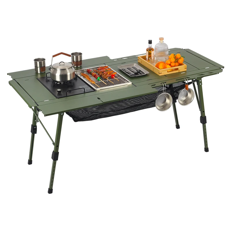 Wholesale Outdoor Free Combination Expansion Tactical Picnic Table Collapsible Kitchen Camping Igt Grill Table