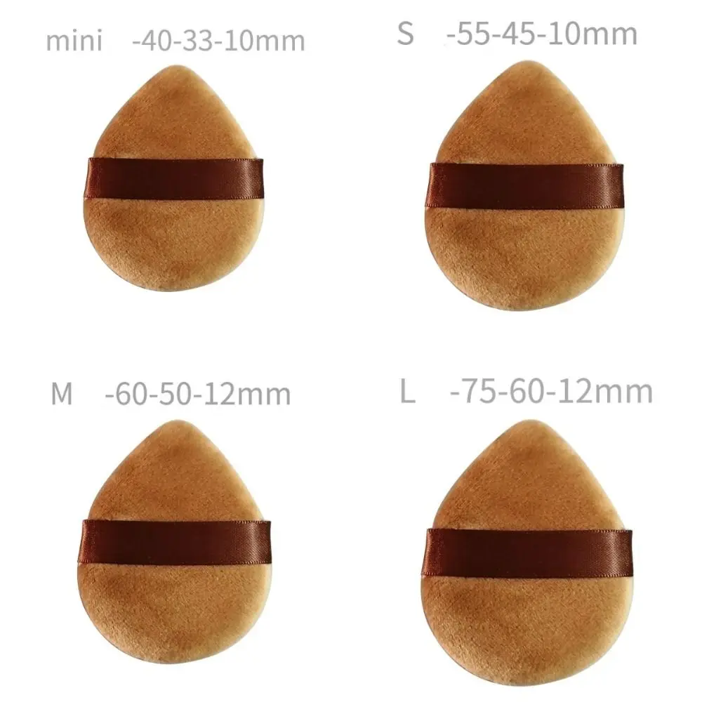 4/8 Stück tragbare professionelle kosmetische Puderquaste, superweiche, trockene und nasse Verwendung, Fingerquaste, bequeme Mini-Puderquasten