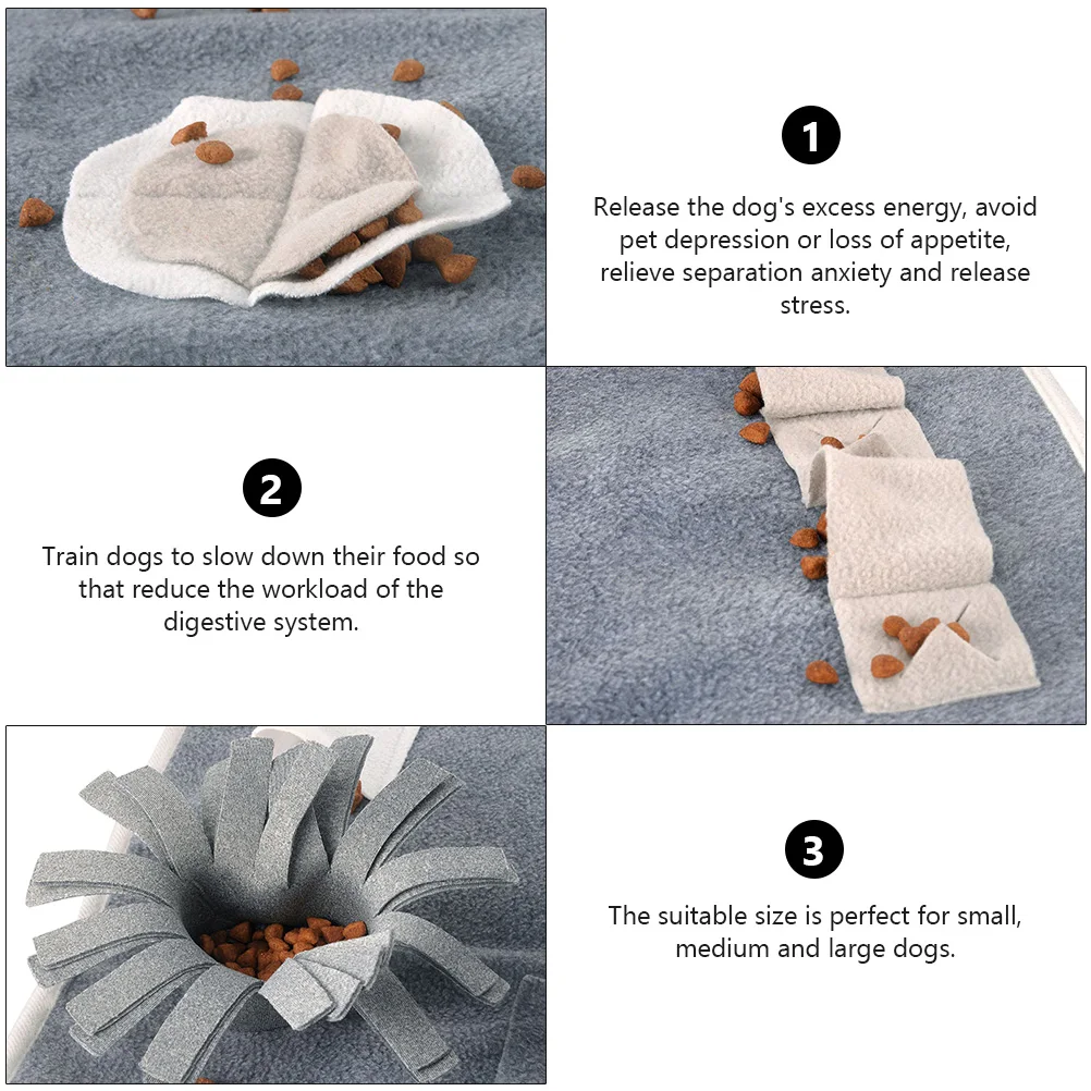 

Felt Slow Feeding For Dogs Snuffle Training Mat Large Medium Small Pet Sniffing Pad Dog Food Enrichment Mat Pet Feeding Training
