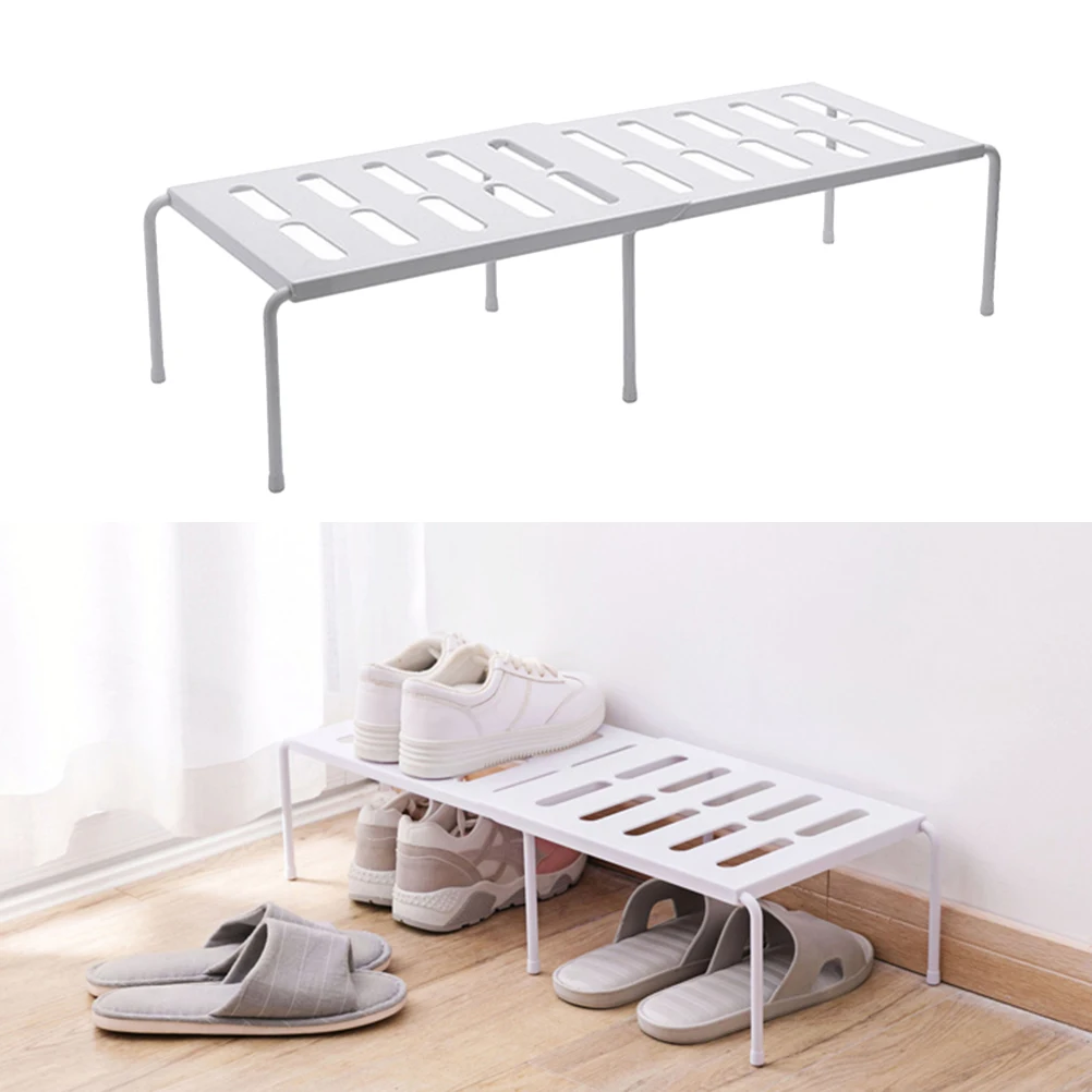

Countertop Expandable Tableware Storage Shelf Rack Plastic Simple Seasoning Sundries Organizer Holder Stand for Kitchen Home (Wh