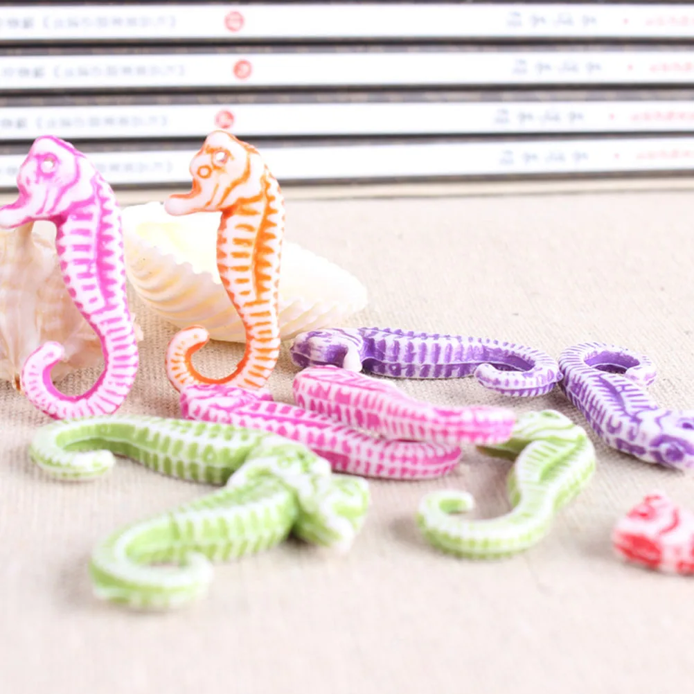 

50pcs Ocean Theme naments Marine Style Decor DIY Accessories Fish Tank Plant Emulation Resin Adornments Mini L scape Home