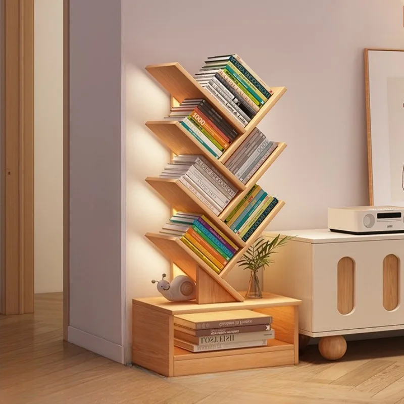 ei-Simple creative bookshelf modern Tree-shaped multi-layer corner Household storage shelf estantería