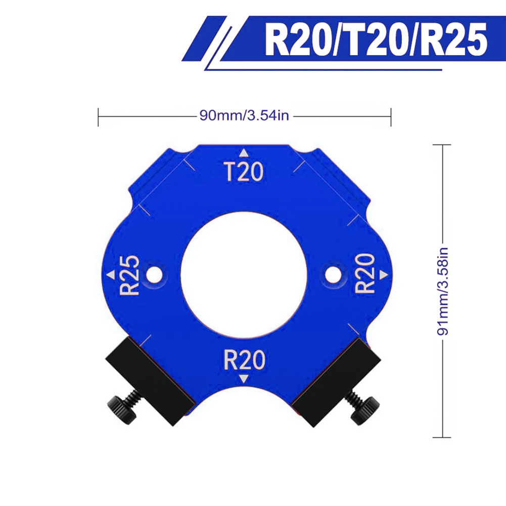 Angle Trimming Template Corner Positioning Tool Cabinetry Applications Inner R Angles Creation Outer R Angles Creation