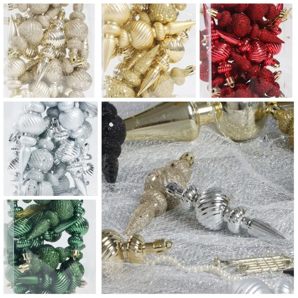 

Набор блестящей отделки, украшение в виде рождественского шара, блестящий эффект, дизайн с блестками, подвеска в виде рождественской елки, украшение в виде капли