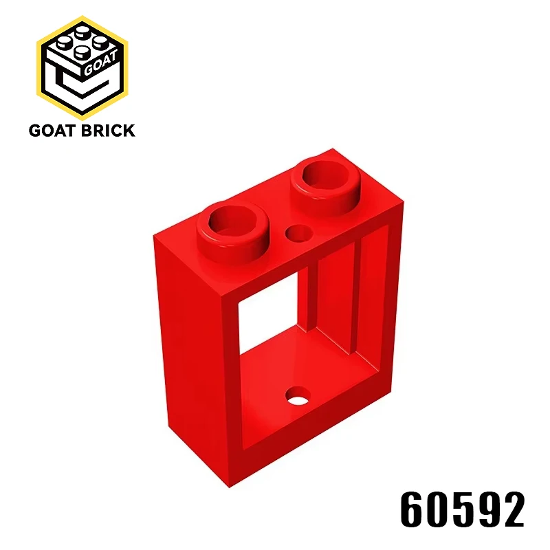 10Pcs MOC Parts 60592 79128 Window 1 x 2 x 2 Flat Front Compatible Bricks DIY Building Blocks