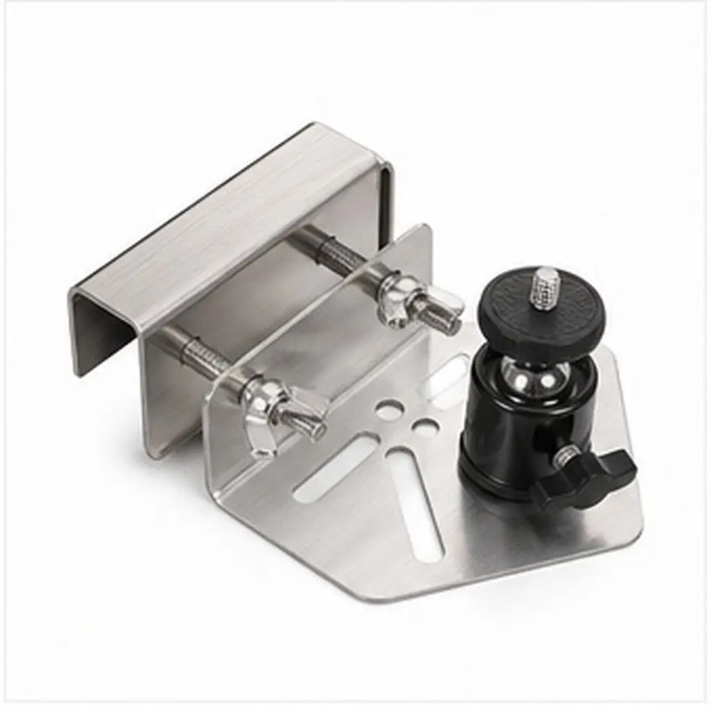 Stainless Steel Gutter Mount for Security Cameras Adjustable Outdoor Holder Rainproof Camera Bracket Universal Gutter Monitoring