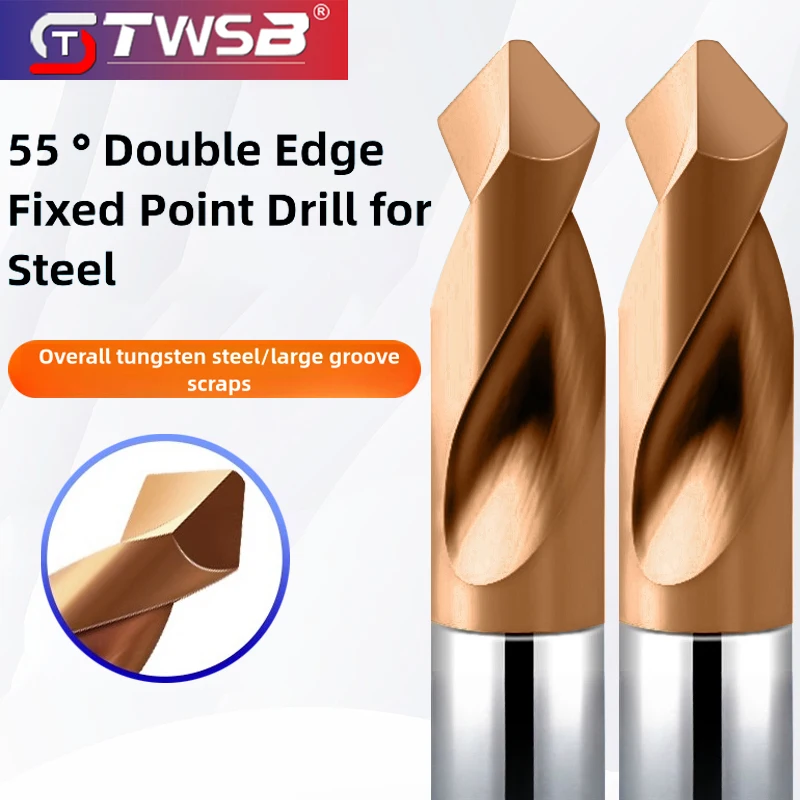 

HRC55°90° milling cutter for carbide steel Fixed point/chamfer dual-purpose, for machining cast iron/tool steel