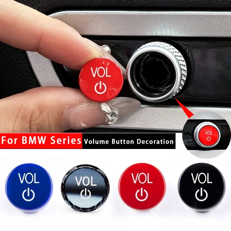 Car Volume Control Button Cover Trim Car Interior Accessories For BMW 2 3 4 8 Series G20 G05 X5 G06 X6 G07 X7 Z4 G14 G15 X3 X4