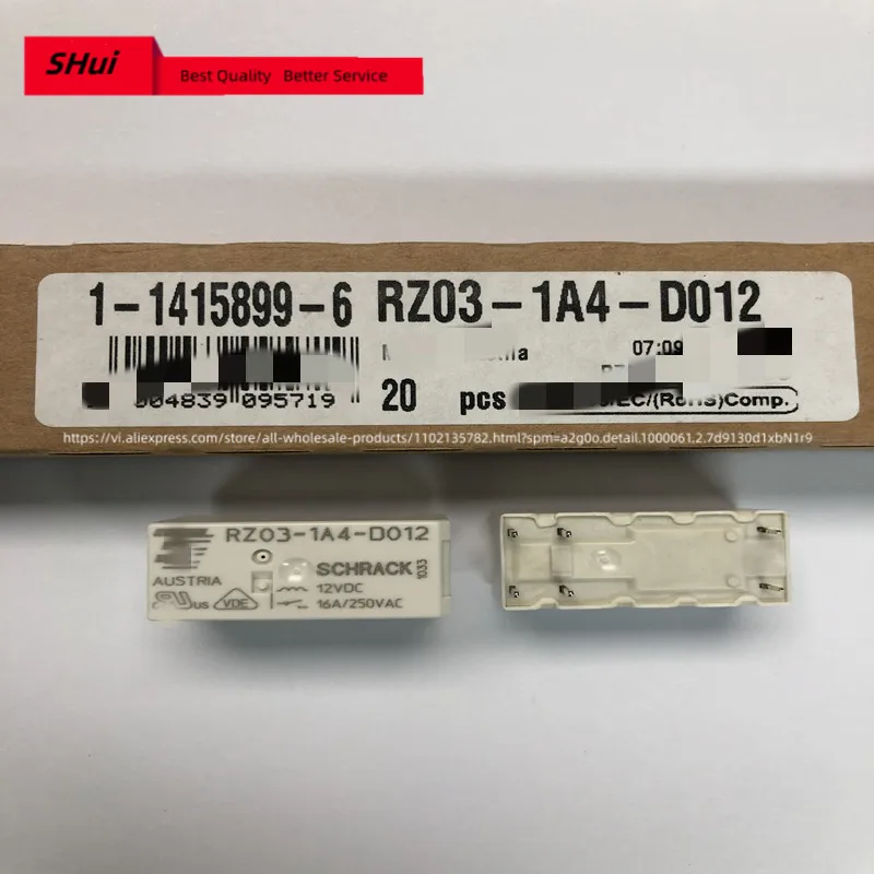 

5PCS/LOT 100%Original New Relay RZOH-1A4-D005 5V RZ03-1A4-D012 12V RZ03-1A4-D012-12VDC 6PIN 16A 250VAC 1-1415899-6