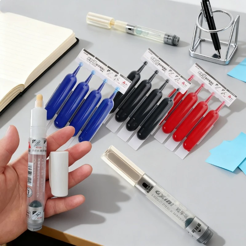 

Ручка для доски с формованной пленки можно добавить чернила. Легко стирается. Беспыльный жидкий мел. Обучение письму. Обучение рисованию граффити.