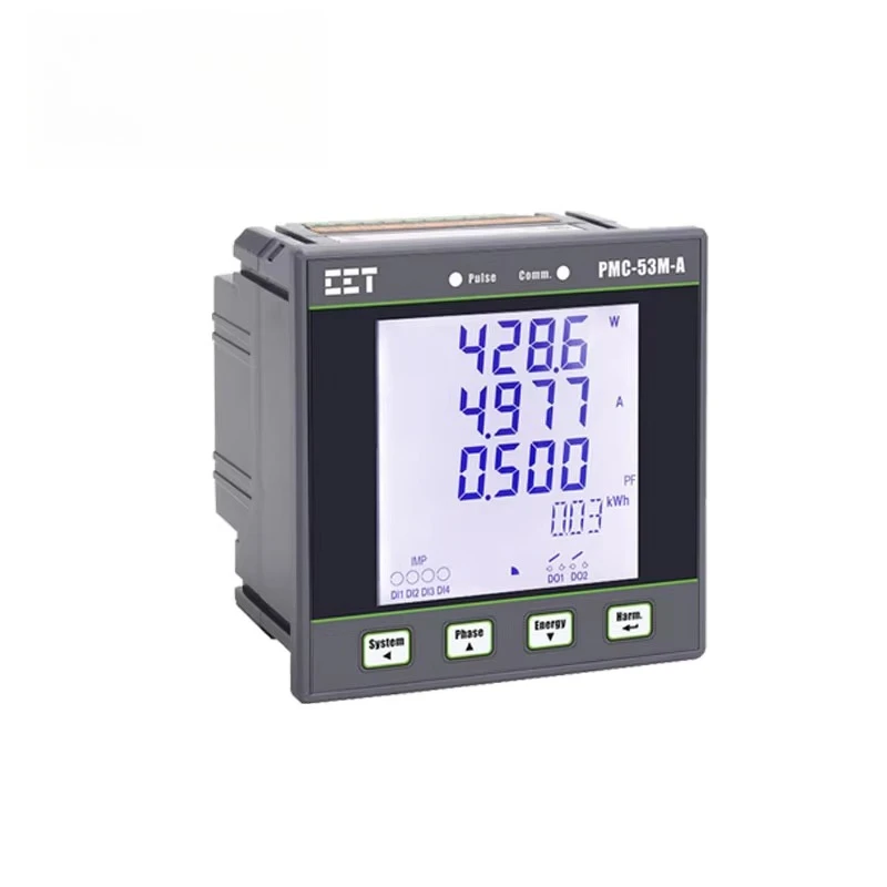 

3 Phase DIN 96*96mm LCD PV Power Meter RS485 Modbus RTU Solar Inverter Energy Kwh Watt Measuring Instrument
