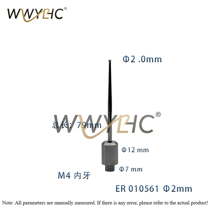 Probe ER-010560 ER-010561 Taster Edge Finder Ball Sensor Dia 2/5mm Suitable For Spark Machine Sensor Pin Elastic Center Bar 1PC