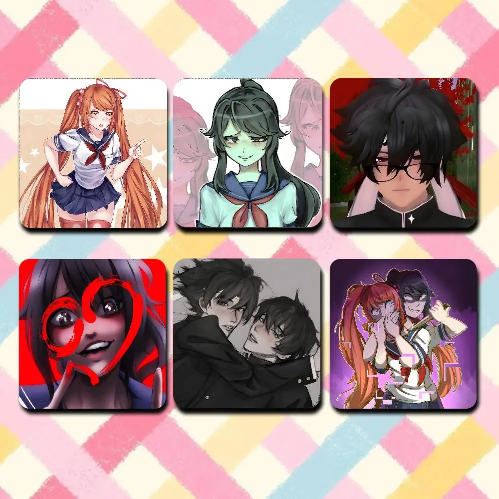 

Game Y-Yandere S-Simulator Refrigerator Magnets Cute Cartoon Magnetic Personality Decorations Creative Gifts
